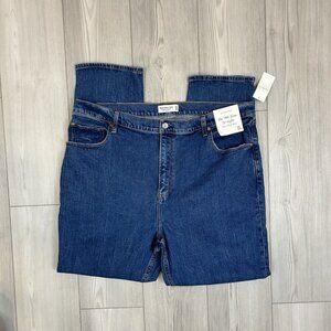 NWT Abercrombie & Fitch Ultra High Rise 90s Slim Straight Jeans 35/20